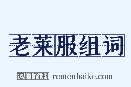 老莱服组词是什么意思的图片